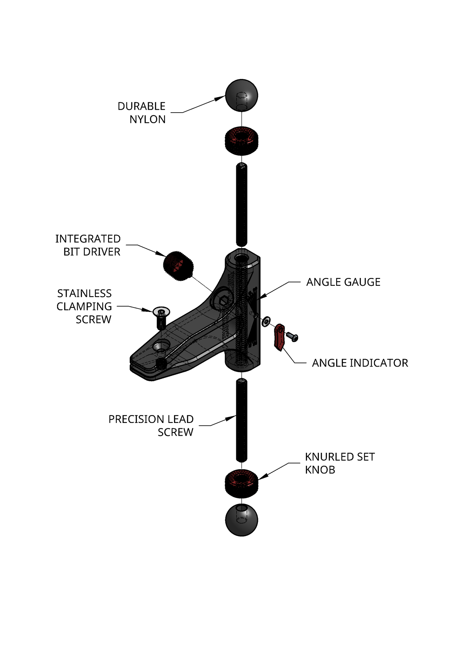 Anystone Knife Sharpener, parts, engineering exploded view, assembly